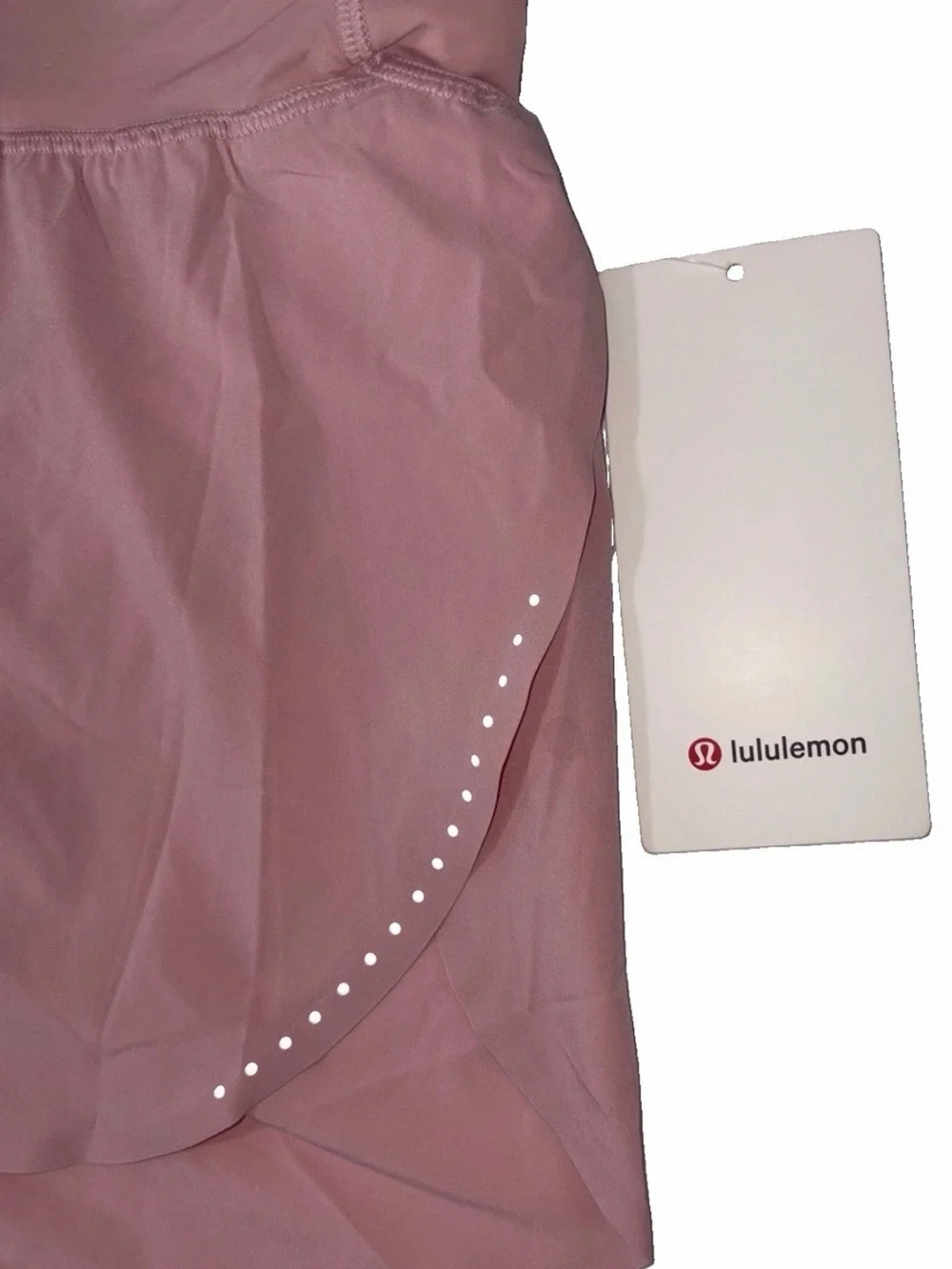 NWT*LULULEMON*LARGE*FAST AND FREE HIGH RISE 3” SPLIT SHORT*LINED*PINK HAZE*$78